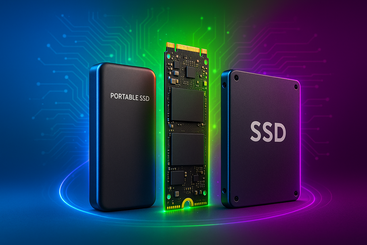SSDs - external, m.2, sata vibrant