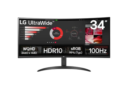 Image 3 for LG 34-inch UltraWide Curved QHD VA Monitor