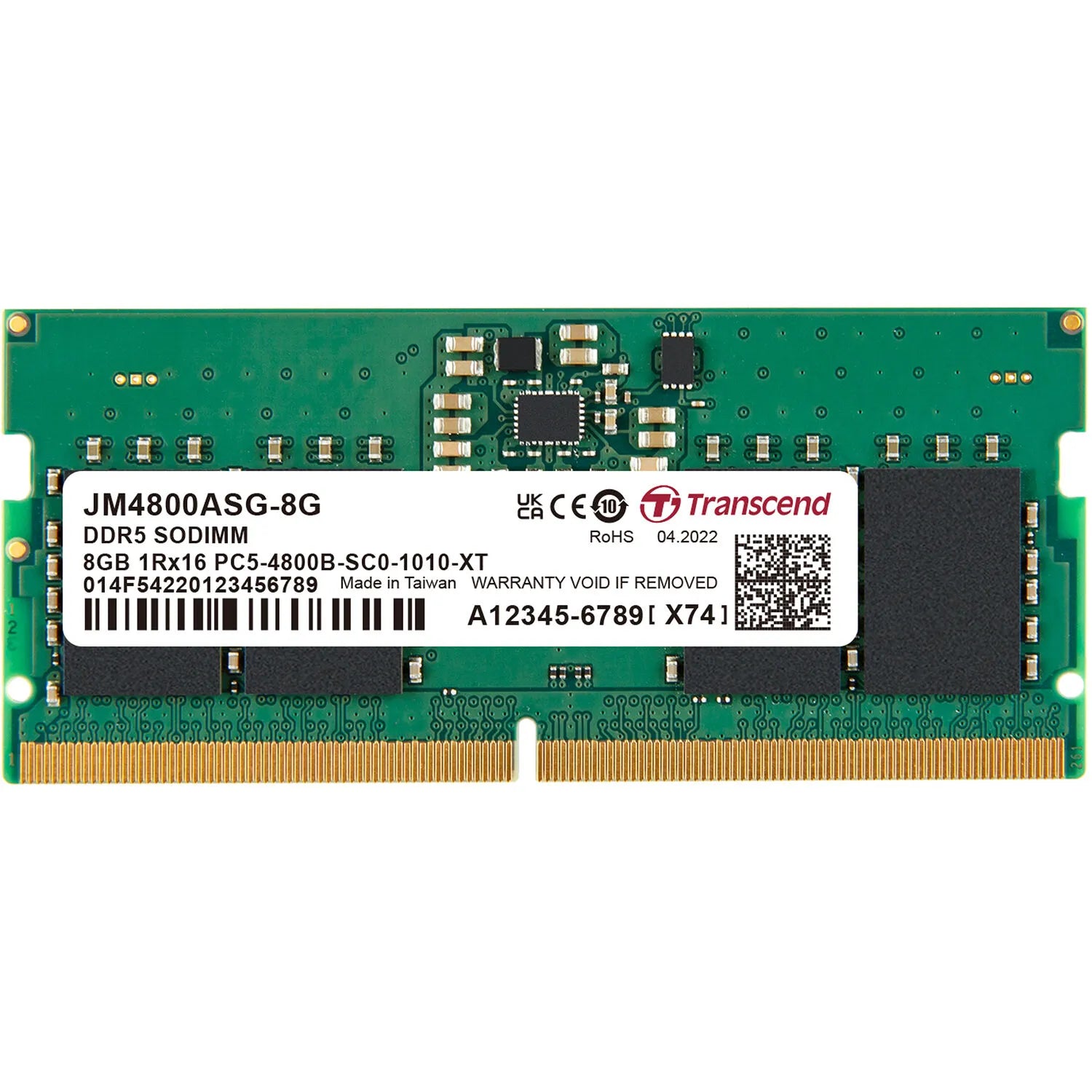 Image 1 for Transcend 8GB DDR5-5600 SO-DIMM Memory