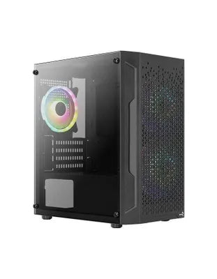 Image 1 for Aerocool Trinity Mini Black Micro ATX Tower Case with RGB Fans