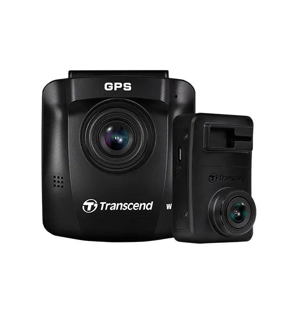 Image 1 for Transcend DrivePro DP620 Dual Camera Dashcam with Front and Rear Cameras & 2x 32GB microSD Cards