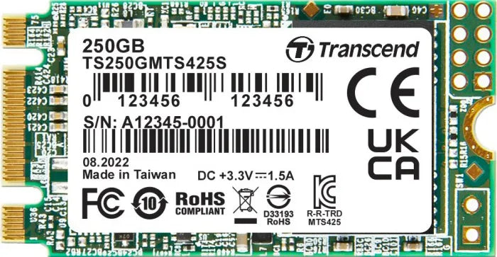 Image 2 for Transcend 250GB MTS425S M.2 SATA SSD