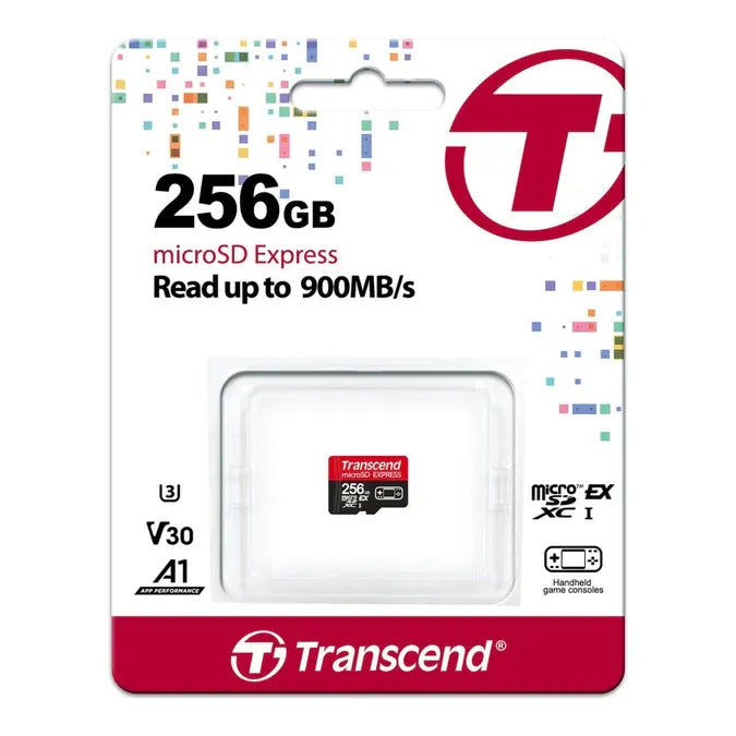 Image 1 for Transcend 256GB microSD Express Card - PCIe Gen 3, Up to 900MB/s Read