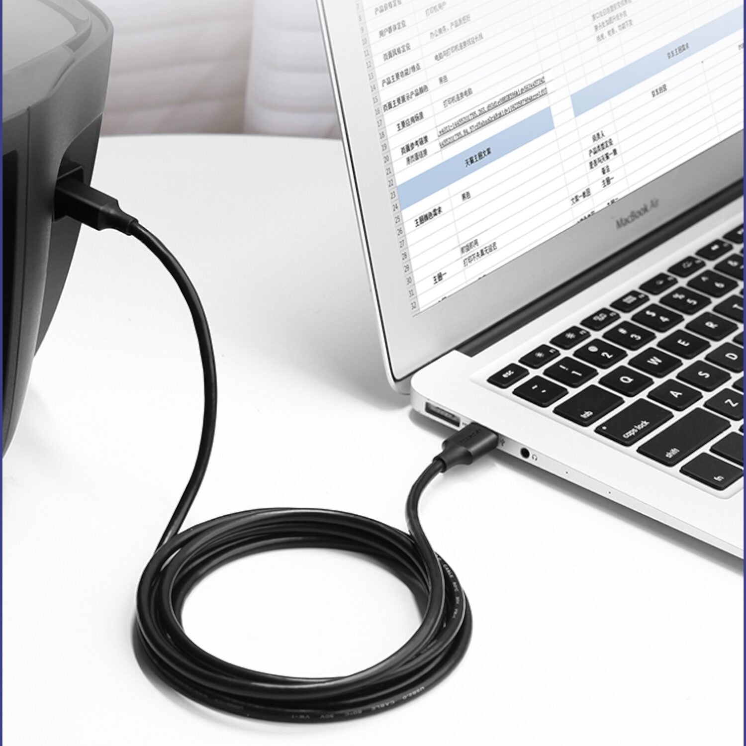 Image 3 for UGREEN US135 USB 2.0 to USB-B Printer Cable, 480Mbps - 3m