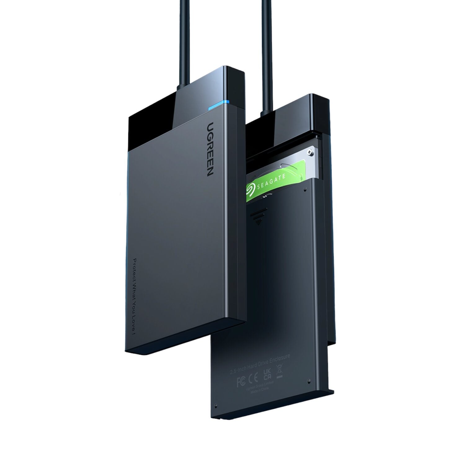 Image 3 for UGREEN USB 3.0 to 2.5” SATA Hard Drive Enclosure (Non-Detachable Cable)