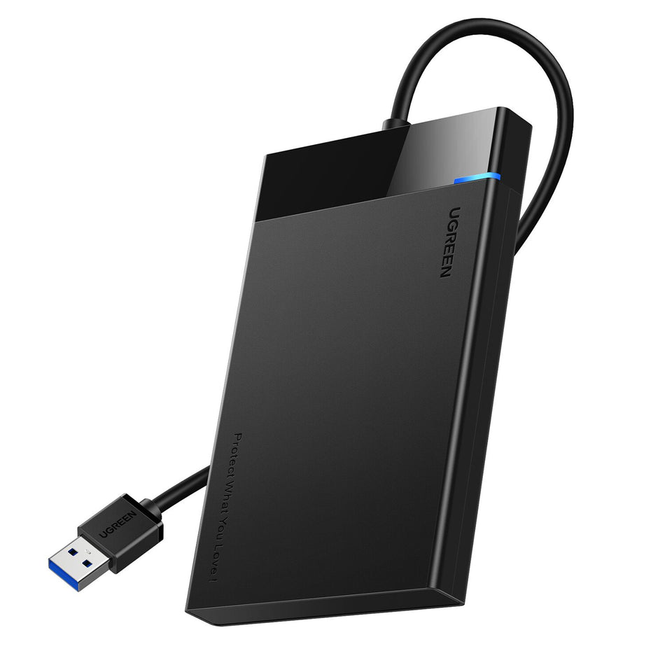 Image 1 for UGREEN USB 3.0 to 2.5” SATA Hard Drive Enclosure (Non-Detachable Cable)