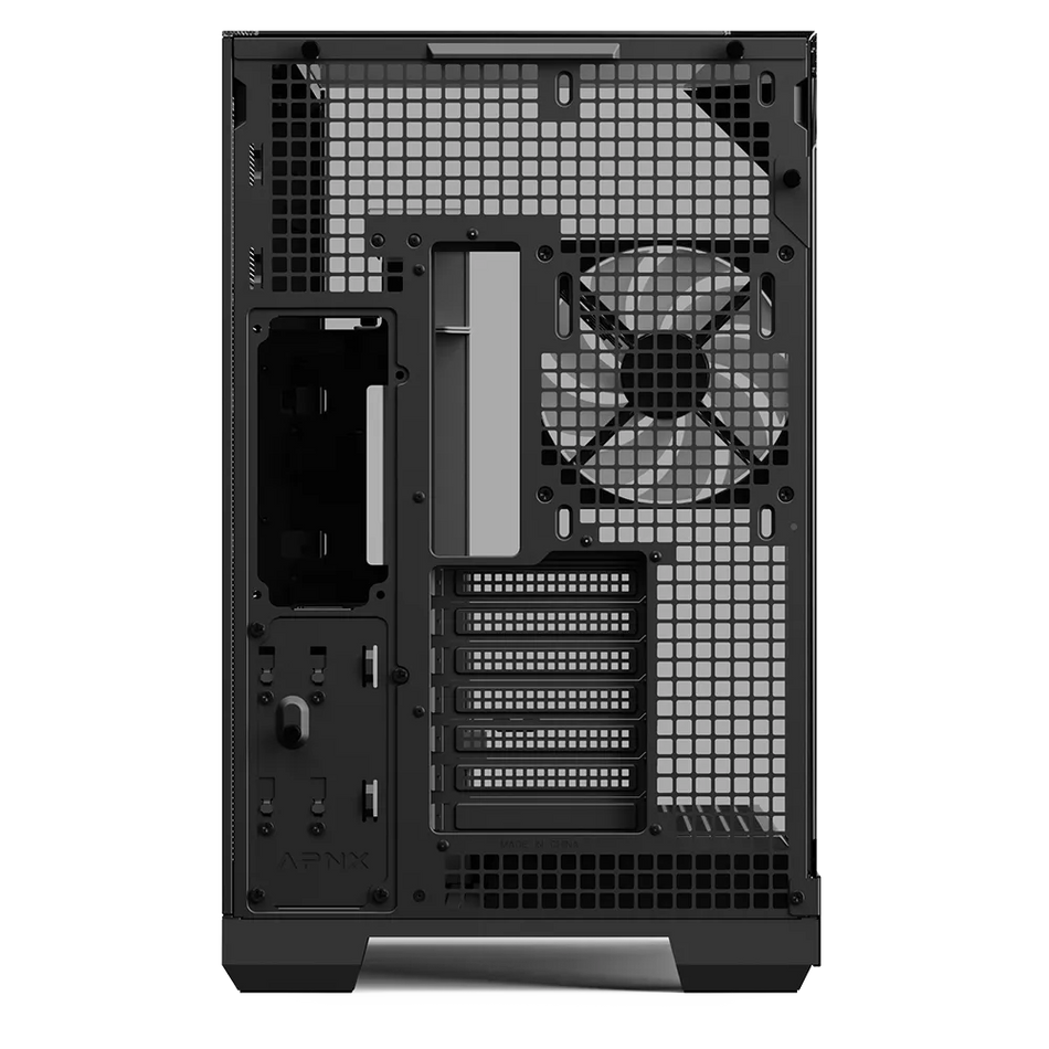 Image 2 for Aerocool APNX V2 Vision Black Mid-Tower Case - 3 Tempered Glass Panels, 4x ARGB Fans, 360mm Radiator Support