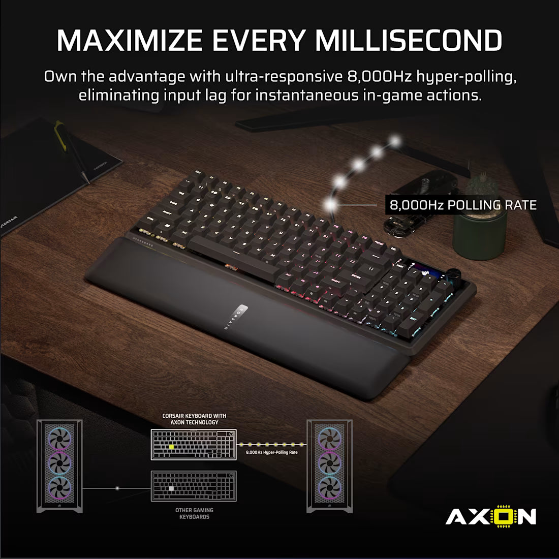 Image 3 for Corsair VANGUARD 96% Gaming Keyboard with MLX Fusion Tactile Switches - Black