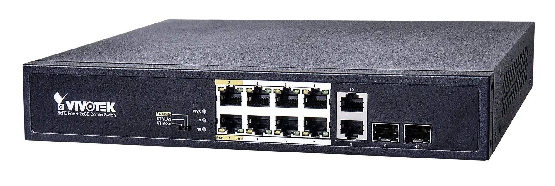 Image 1 for Unmanaged 8xFE PoE + 2xGE/ SFP Combo