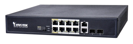 Image 1 for Unmanaged 8xFE PoE + 2xGE/ SFP Combo