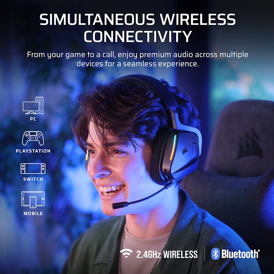 Image 2 for Corsair VOID v2 MAX Wireless Gaming Headset - Carbon