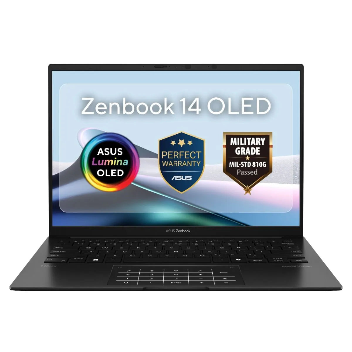Image 1 for ASUS Zenbook 14 OLED UM3406GA-O73210B0W - 14" WUXGA OLED 400nits Display, AMD Ryzen AI 7 445, 32GB DDR5 RAM, 1TB SSD, AMD Radeon Graphics, Black, Stylus, Windows 11 Home